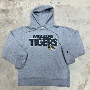 Russell Athletic Mizzou Tigers Hoodie Gray Small Fleece Pullover‎